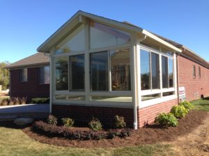 Brick Foundation Gable Sunroom