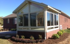 Brick Foundation Gable Sunroom