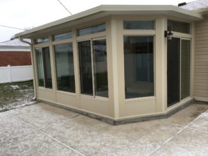 Studio Style Sunroom with Custom Corner