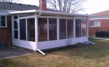 3 Season Studio Sunroom with Insulated Kickplates