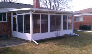 3 Season Studio Sunroom with Insulated Kickplates