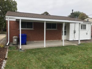 Flat Pan Patio Awning - Warren Mich