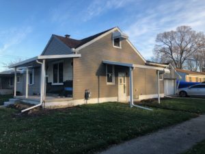 Step Down Aluminum Window Awnings and Flat Pan Porch Awnings